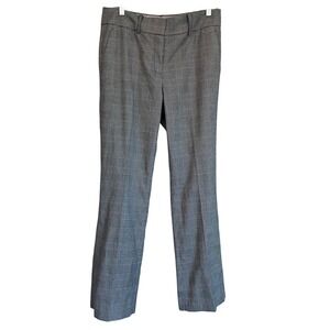Tommy Hilfiger Women Plaid Pants Black‎ White Career Trousers Size 6